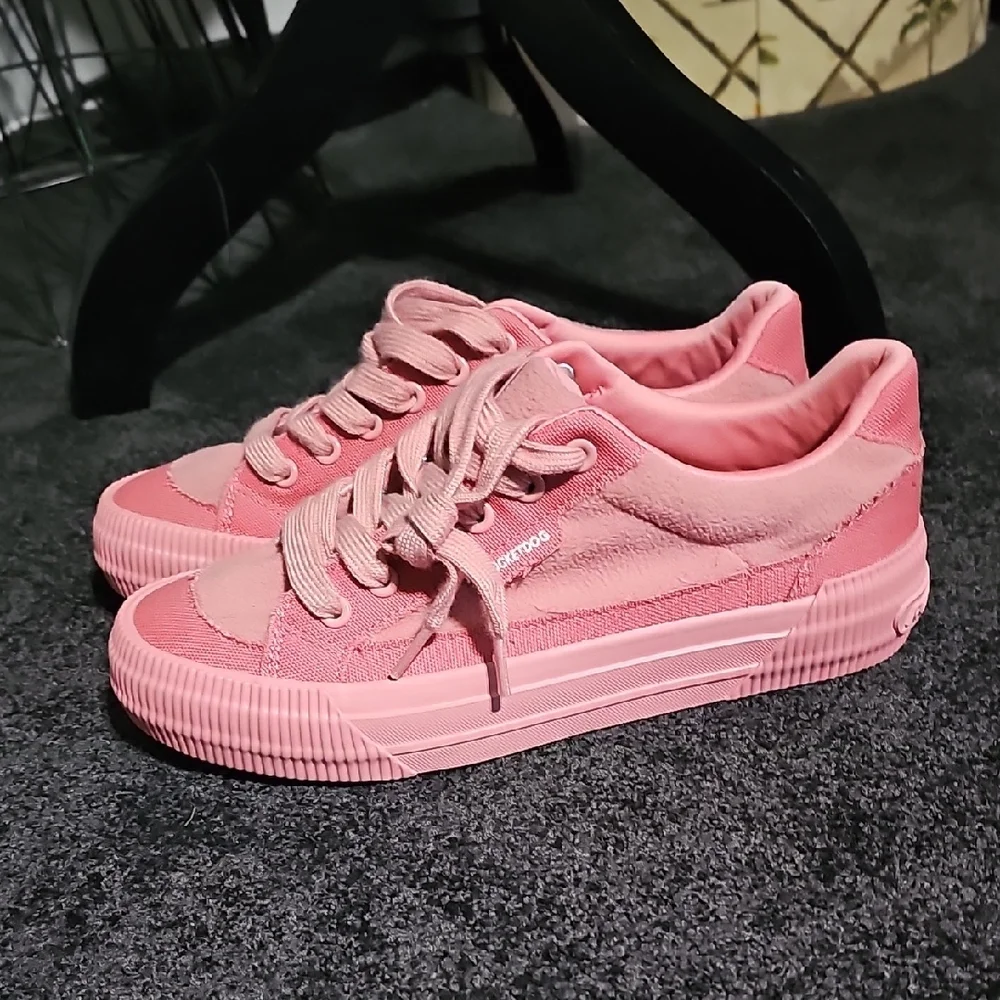 Women's Pink Sneakers - Picture 5 of 9